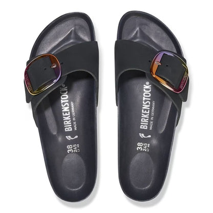 Madrid Big Buckle Nubuck Leather